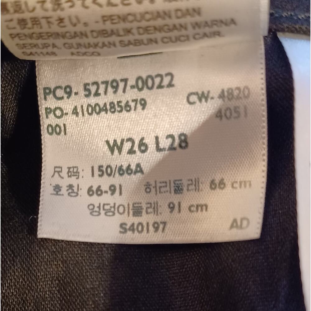LEVI 720 High-Rise Super Skinny Black Stretch Jeans. Size 26 - Picture 10 of 10